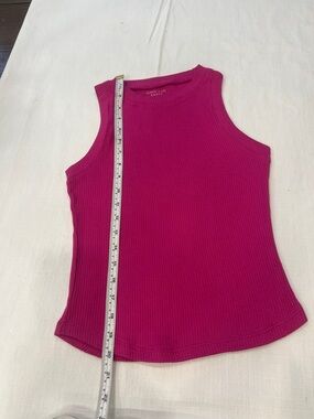American Eagle Outfitters Fuchsia Ribbed Mini Skirt